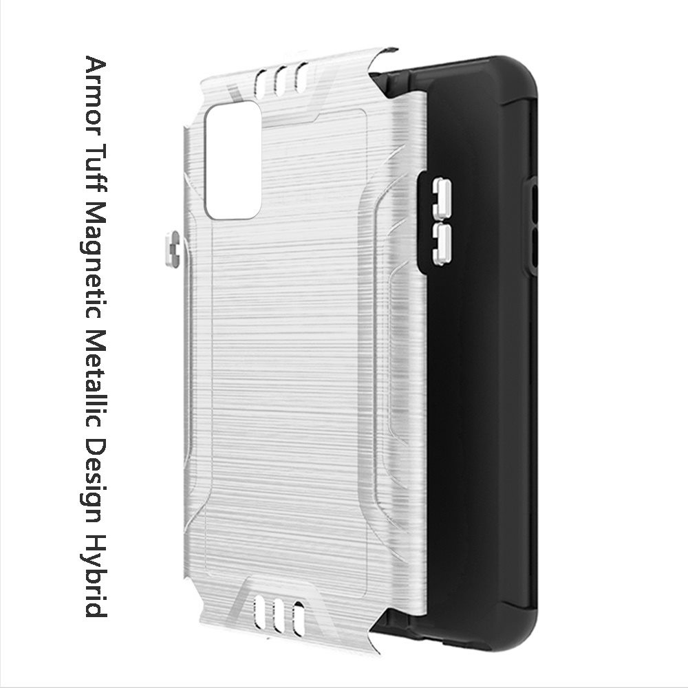 For Wiko Ride 3 Hybrid Dual Layer Case Metallic Brush Shockproof Rubber Cover - Imagen 60 de 84