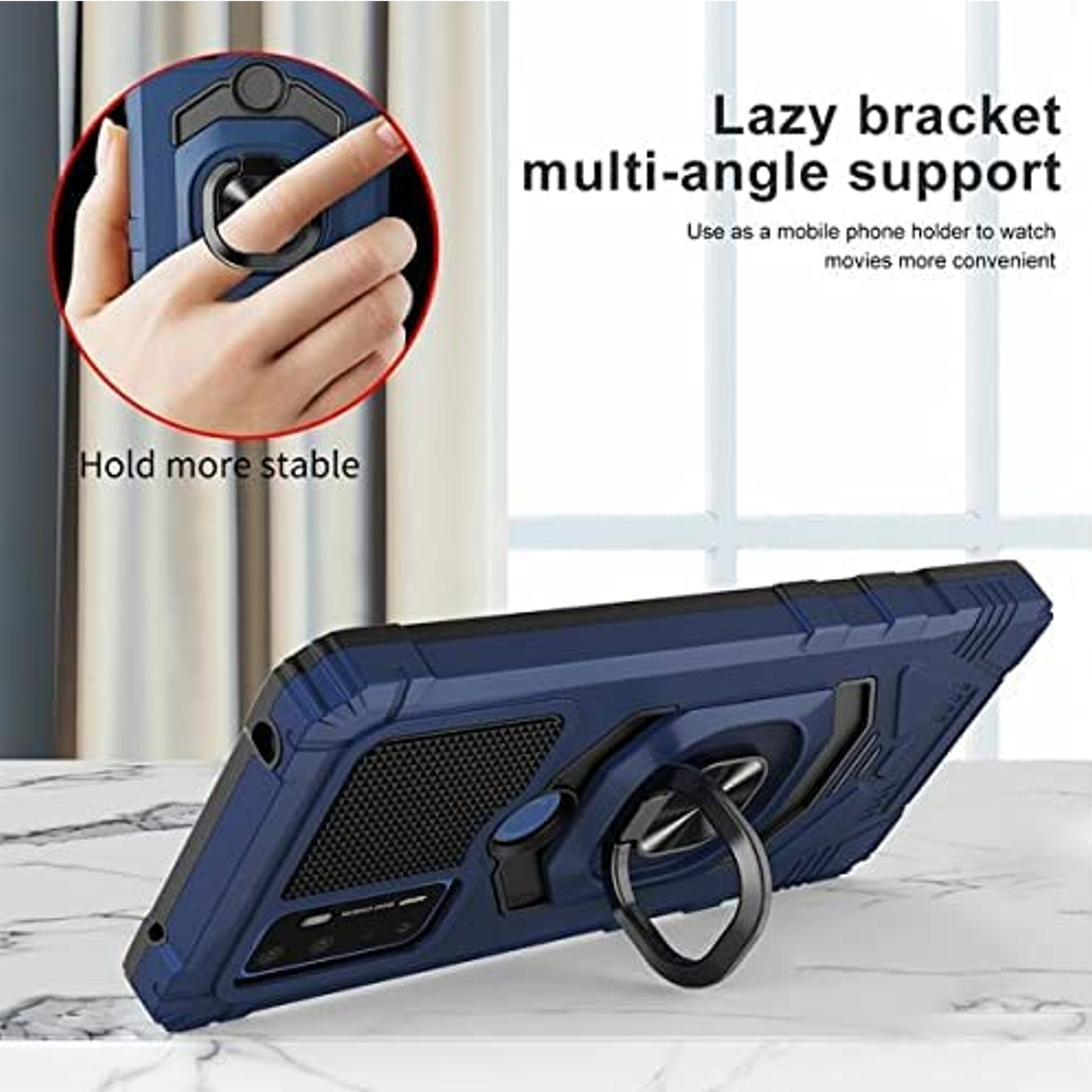Für AT&T Motivate 2 Hybrid Autohalterung 360° drehbar Ring Ständer Panzer Hülle Cover - Bild 22 von 41