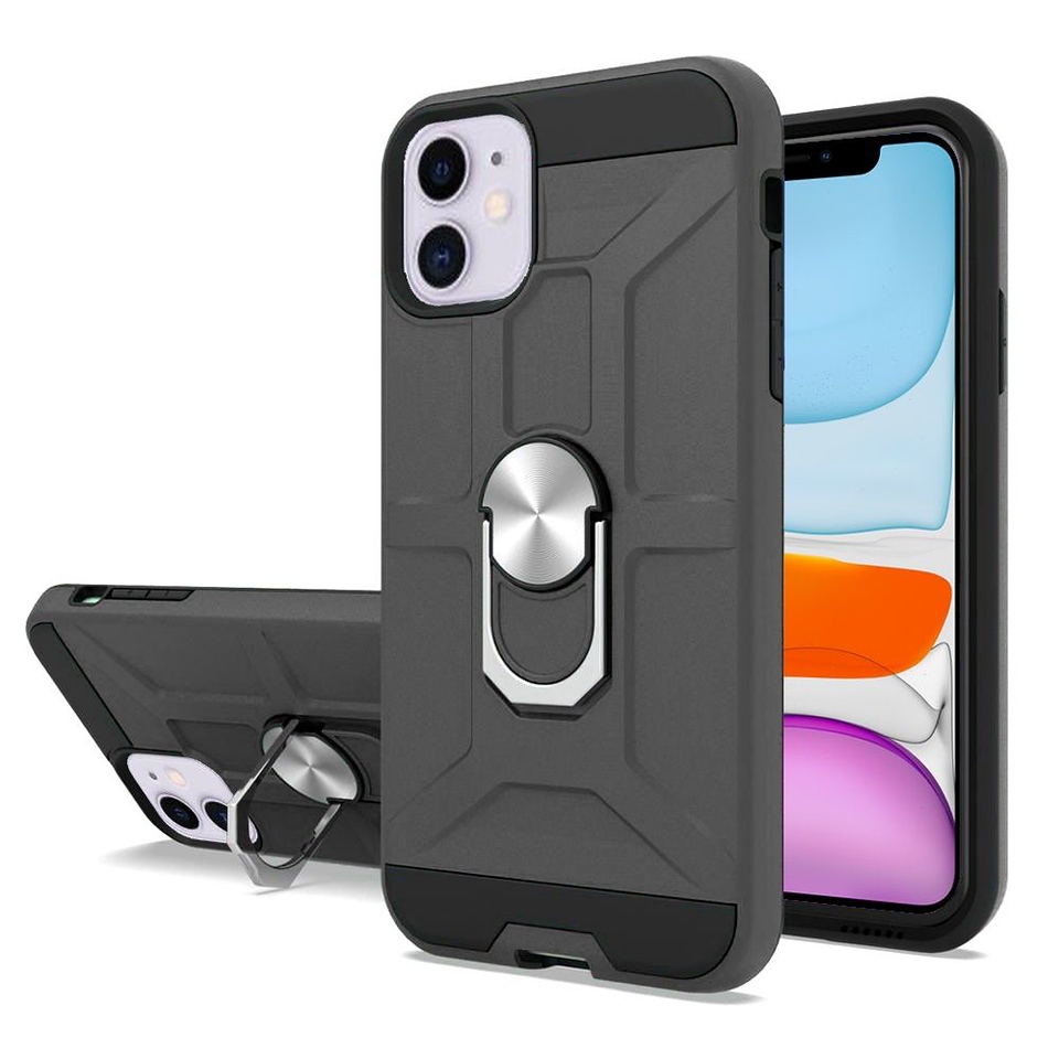 For Boost Mobile Celero 5G Hybrid Ring Stand Armor Shockproof Rubber Case Cover - Picture 64 of 73