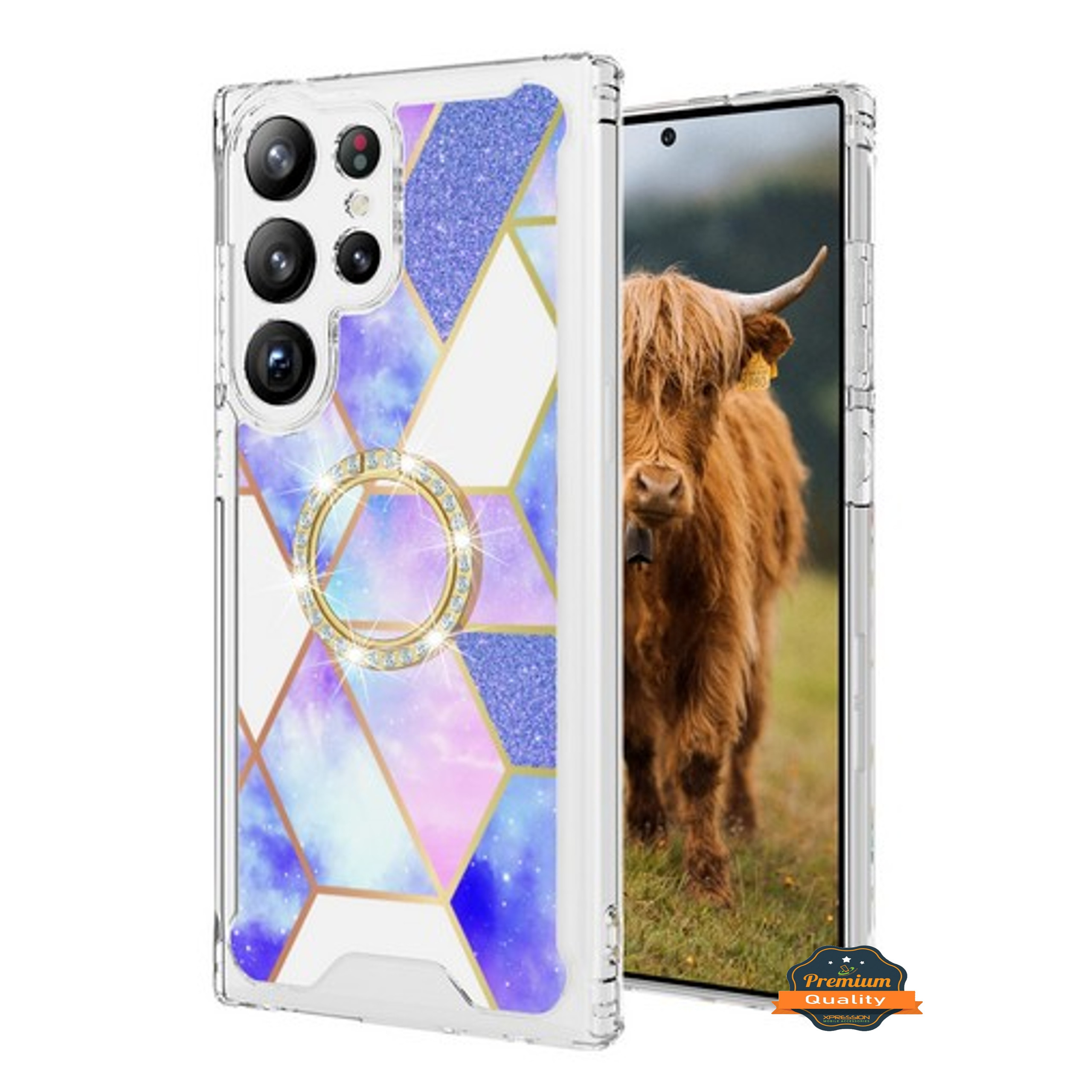 For Samsung Galaxy S23 /Plus /Ultra Fashion Design Hybrid Ring Stand Case Cover - Picture 36 of 44