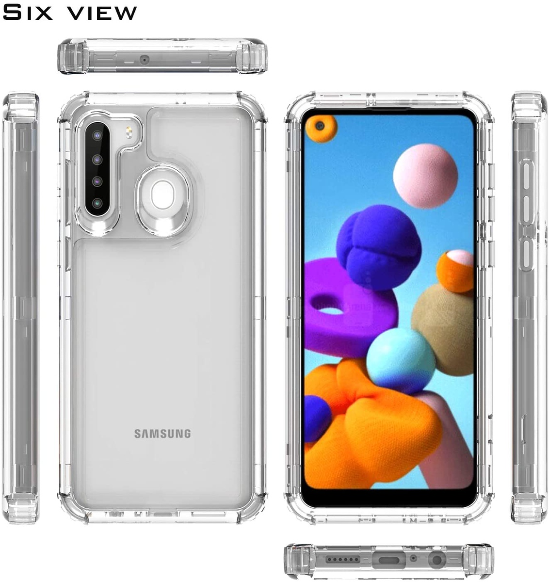 For Apple iPhone 13 Pro Max Clear Heavy Duty Full Body Shock Hybrid Case Cover - Picture 14 of 40