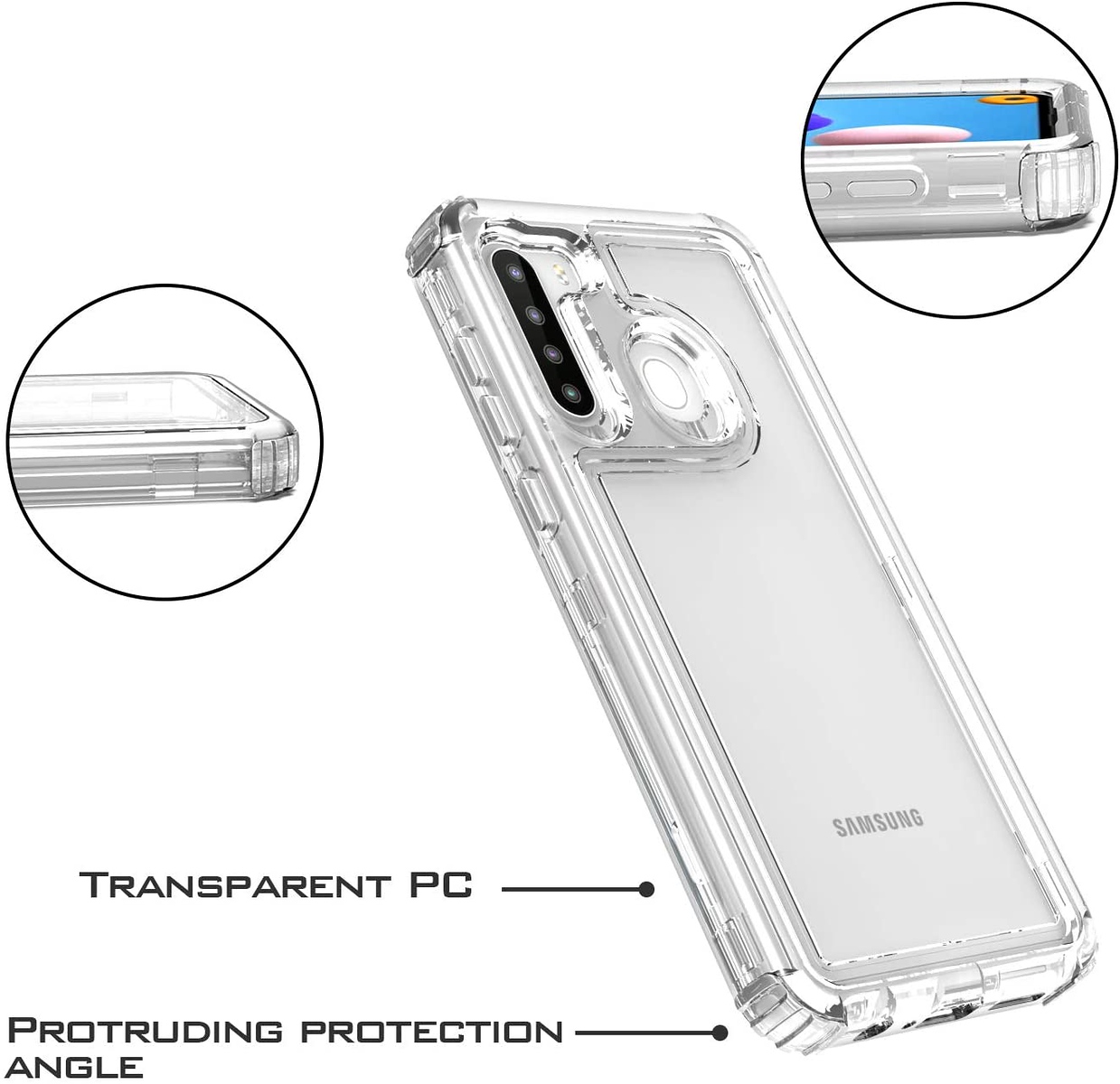 For Apple iPhone 13 Pro Max Clear Heavy Duty Full Body Shock Hybrid Case Cover - Picture 11 of 40