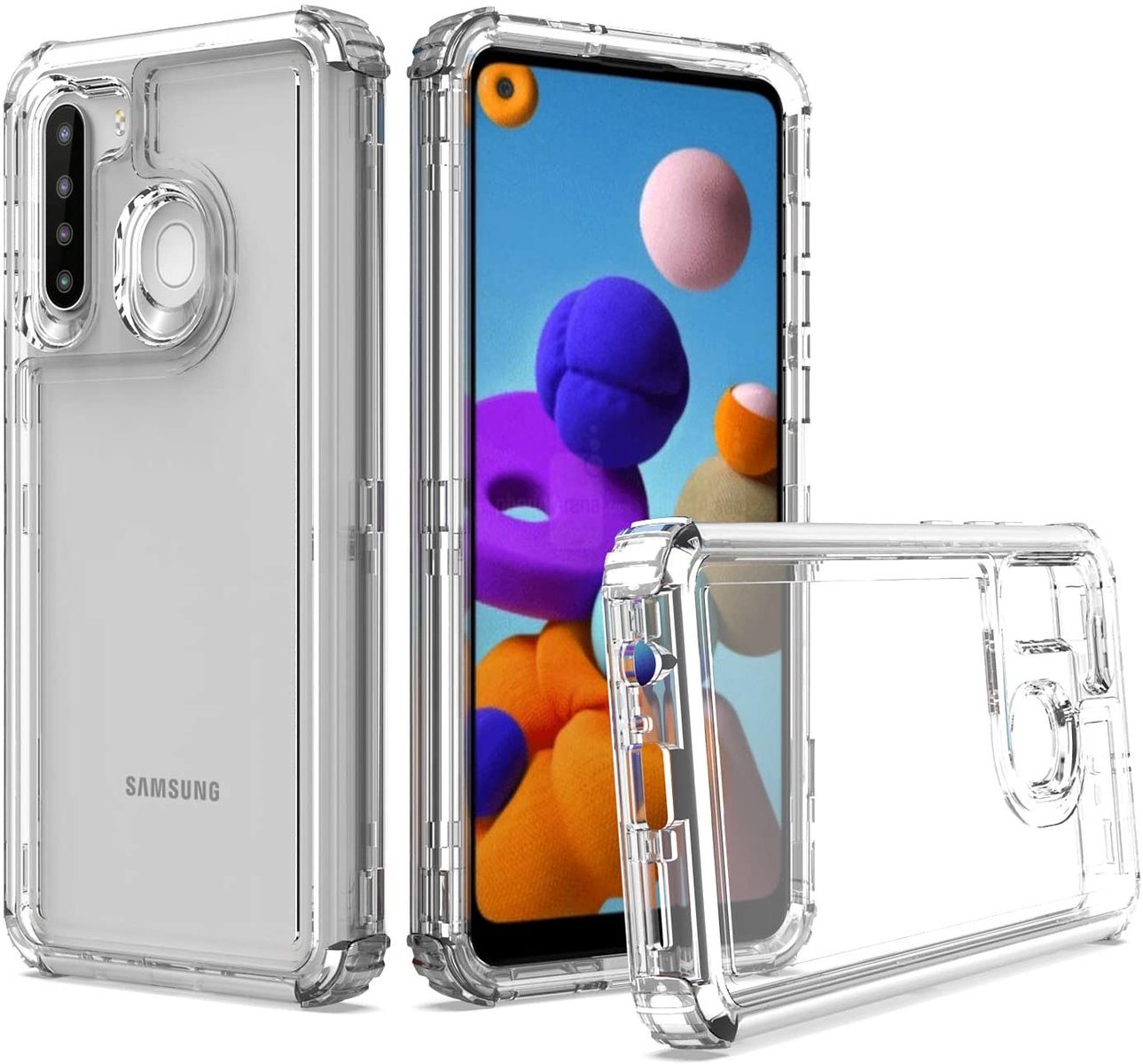 For Apple iPhone 13 Pro Max Clear Heavy Duty Full Body Shock Hybrid Case Cover - Picture 10 of 40