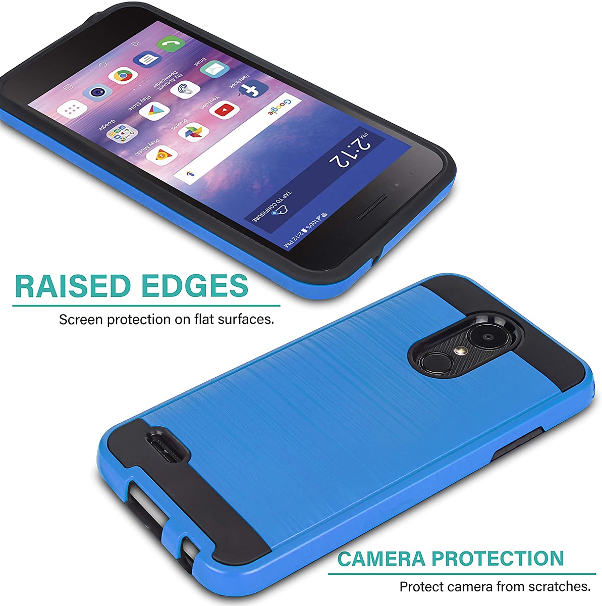 For Apple iPhone 13 /Pro /Mini Rugged Brushed Texture Hybrid 2in1 TPU Case Cover - Picture 23 of 57