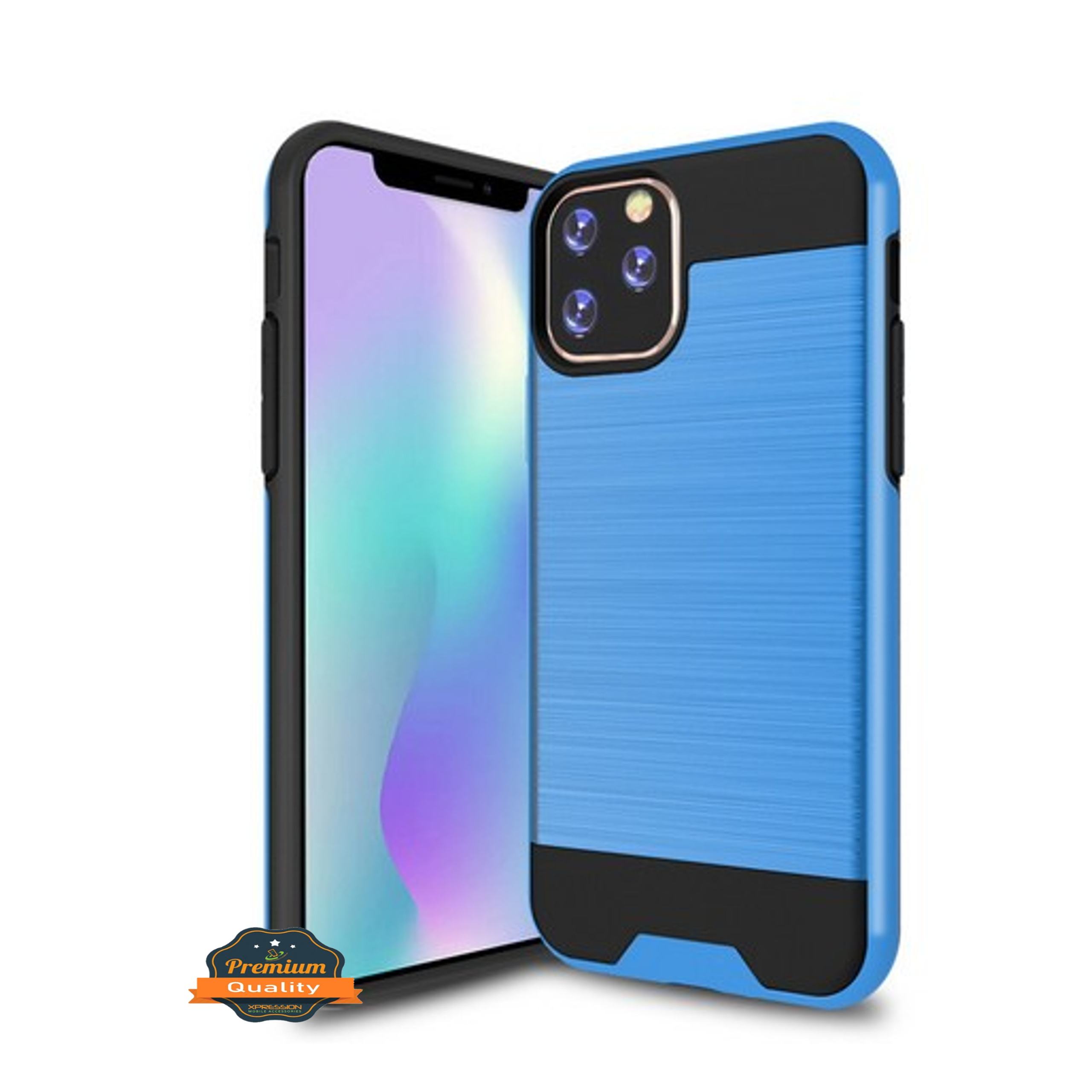 For Apple iPhone 13 /Pro /Mini Rugged Brushed Texture Hybrid 2in1 TPU Case Cover - Picture 20 of 57