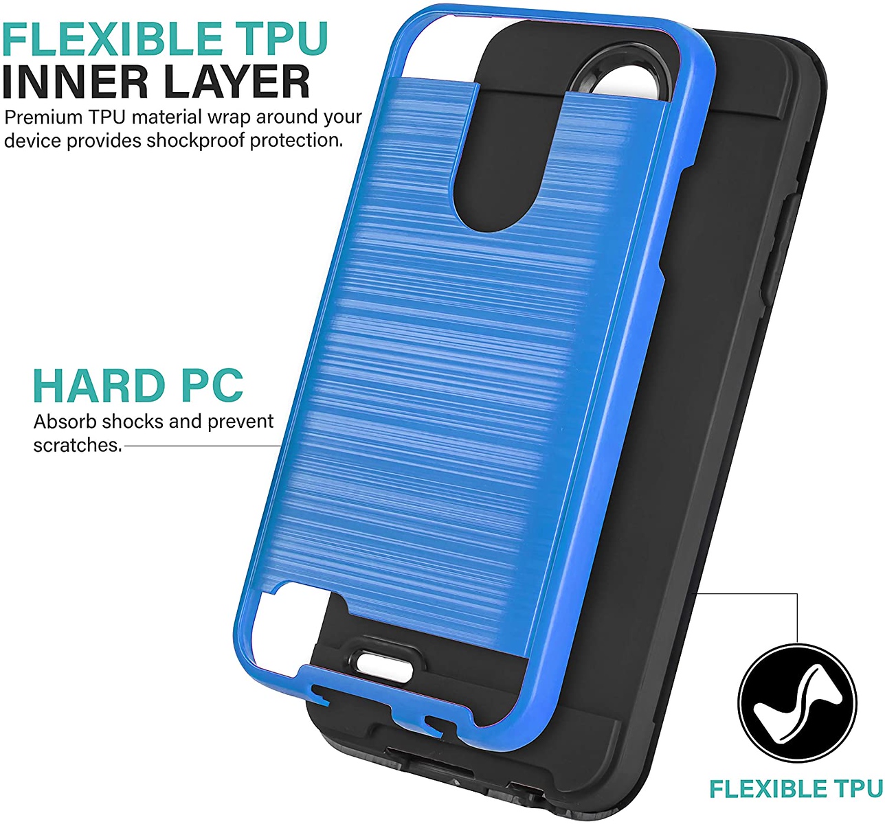 For Apple iPhone 13 /Pro /Mini Rugged Brushed Texture Hybrid 2in1 TPU Case Cover - Picture 22 of 57