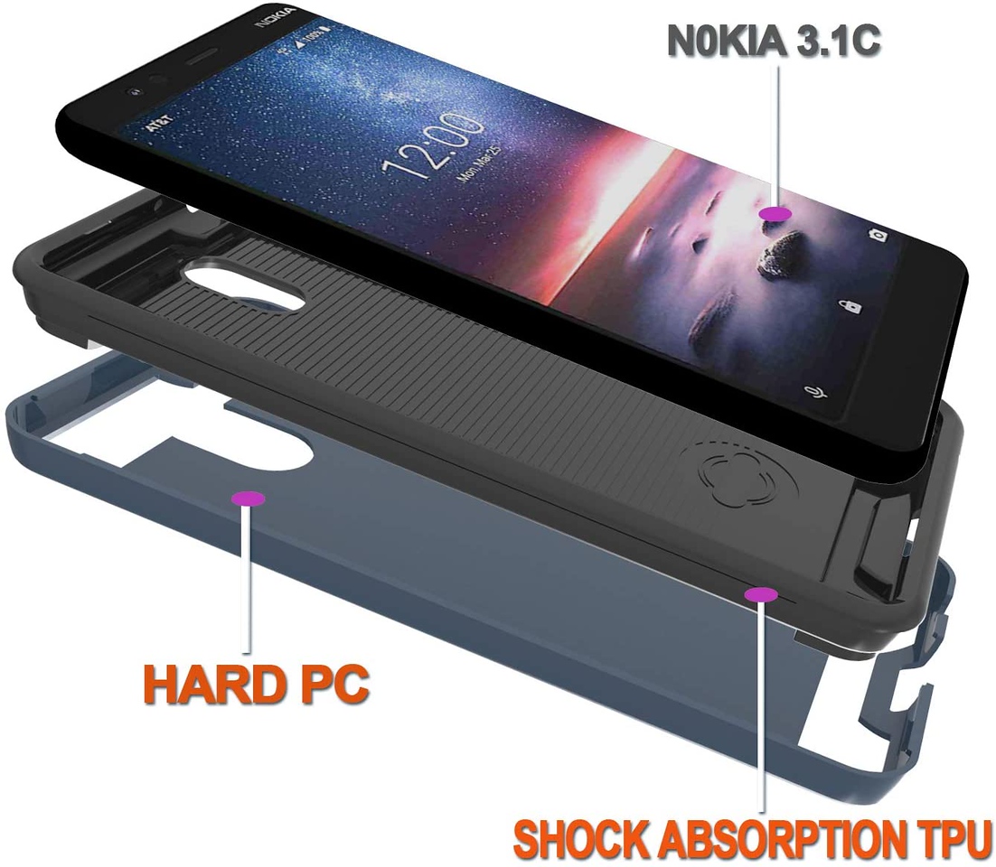 For Apple iPhone 13 /Pro /Mini Rugged Brushed Texture Hybrid 2in1 TPU Case Cover - Picture 25 of 57