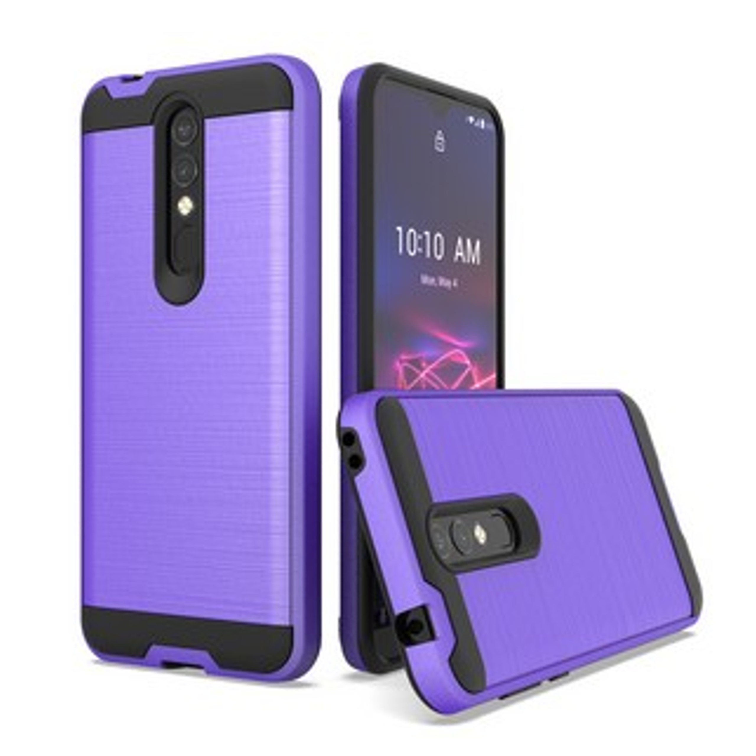 For Apple iPhone 13 /Pro /Mini Rugged Brushed Texture Hybrid 2in1 TPU Case Cover - Picture 36 of 57