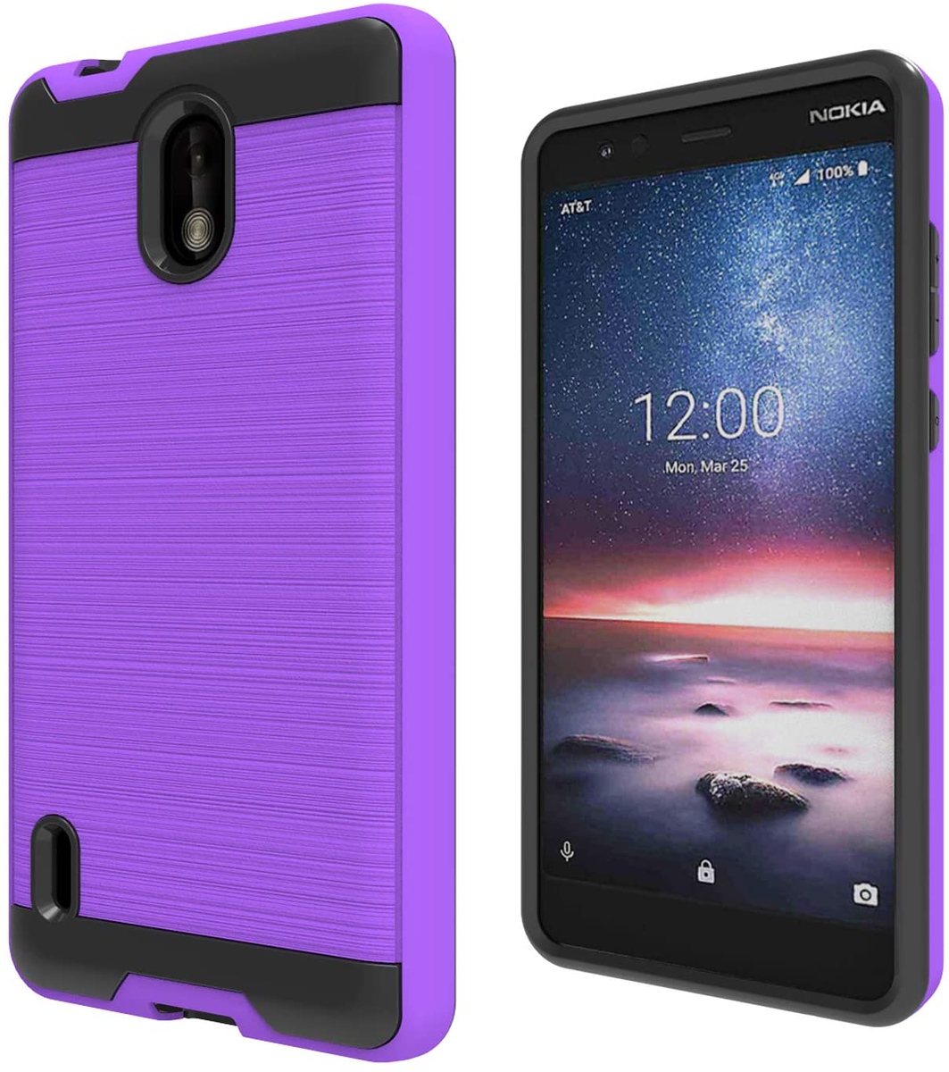 For Apple iPhone 13 /Pro /Mini Rugged Brushed Texture Hybrid 2in1 TPU Case Cover - Picture 38 of 57