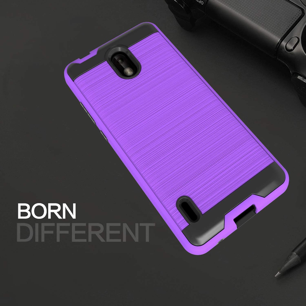 For Apple iPhone 13 /Pro /Mini Rugged Brushed Texture Hybrid 2in1 TPU Case Cover - Picture 41 of 57