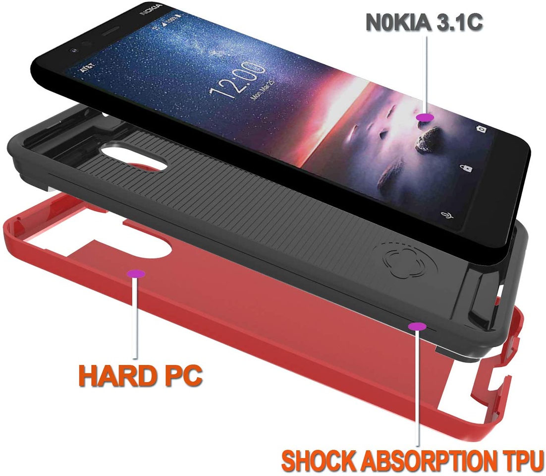 For Apple iPhone 13 /Pro /Mini Rugged Brushed Texture Hybrid 2in1 TPU Case Cover - Picture 32 of 57