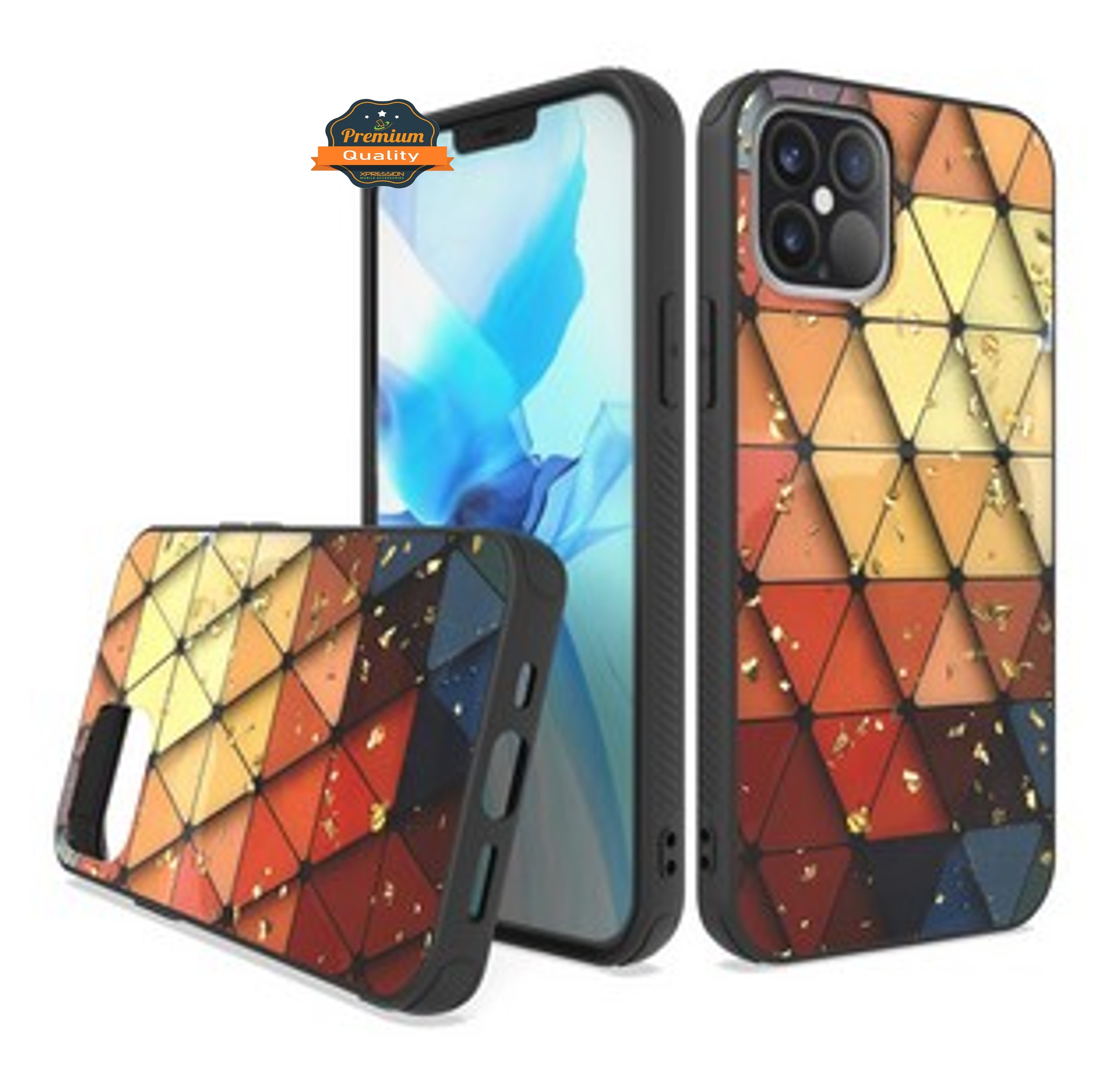 For Apple iPhone 13 /Pro /Mini Designed Glitter Bling Hybrid Rubber Case Cover - Picture 10 of 49