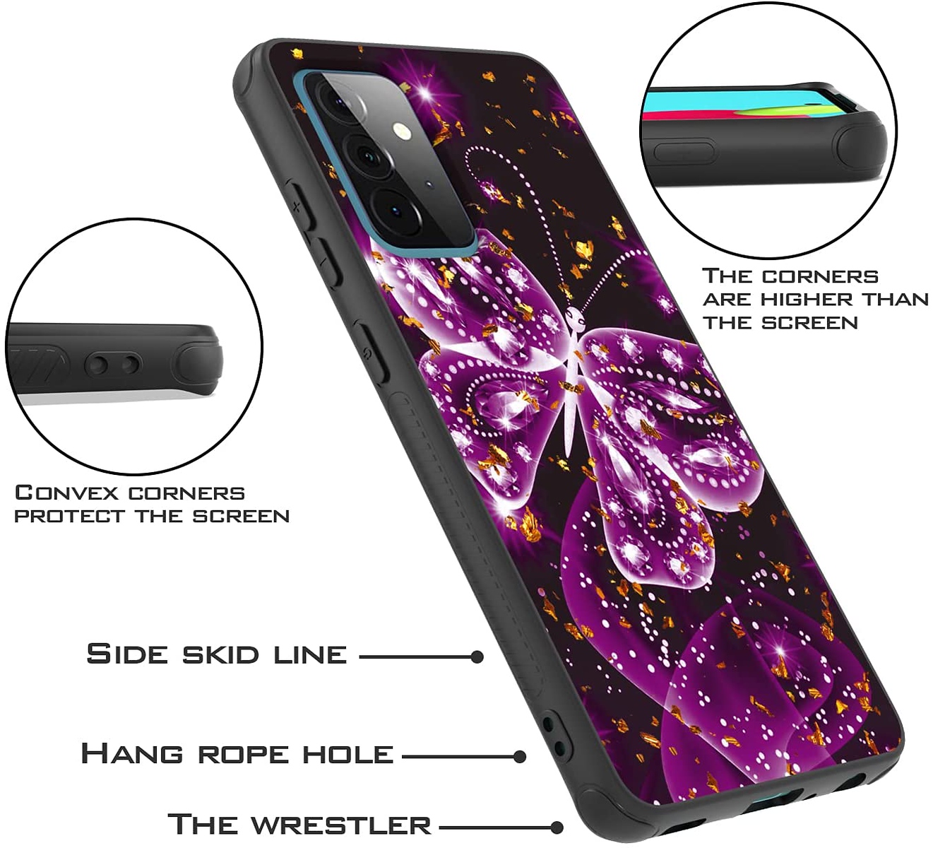 For Apple iPhone 13 /Pro /Mini Designed Glitter Bling Hybrid Rubber Case Cover - Picture 21 of 49
