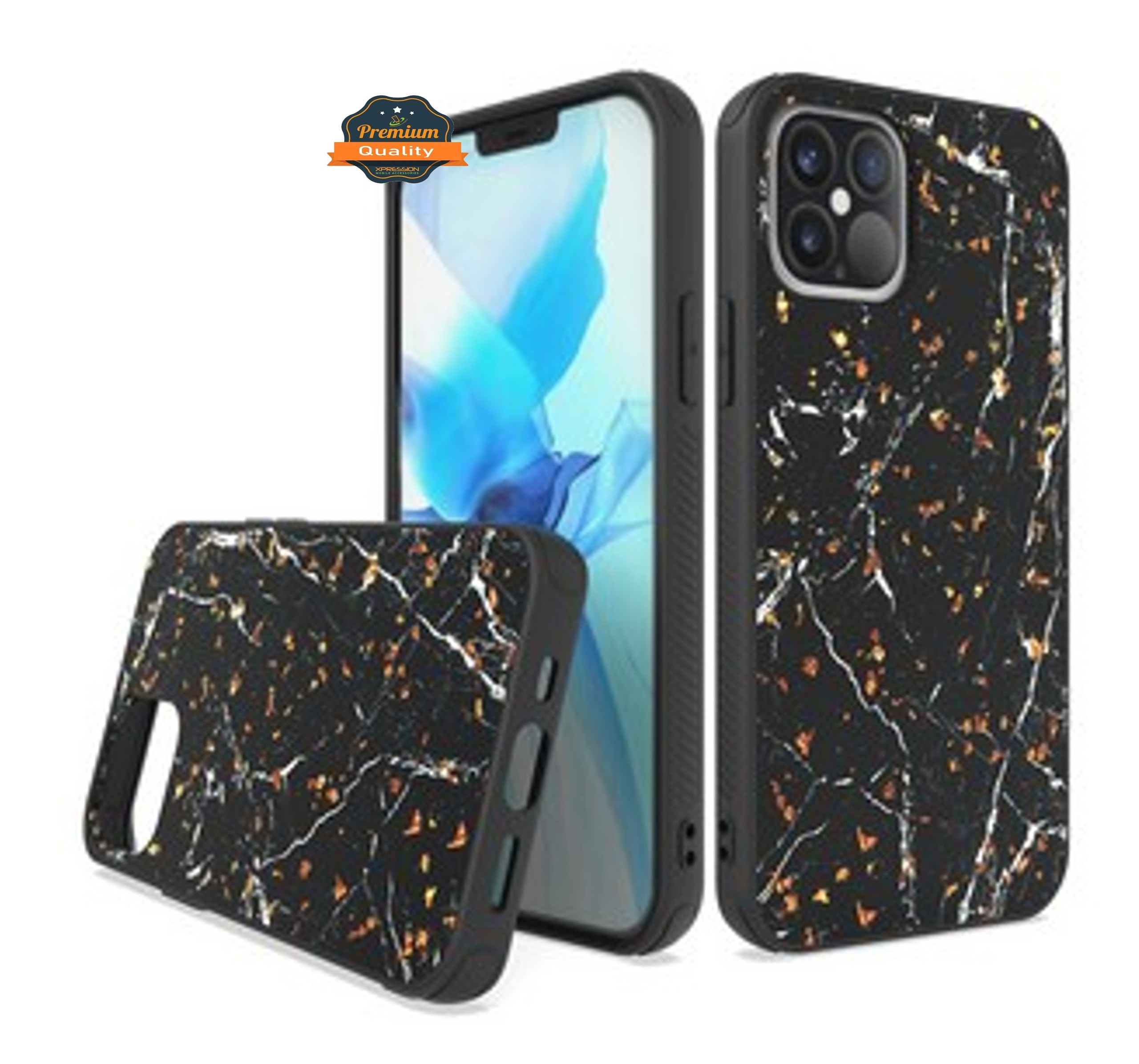 For Apple iPhone 13 /Pro /Mini Designed Glitter Bling Hybrid Rubber Case Cover - Picture 26 of 49