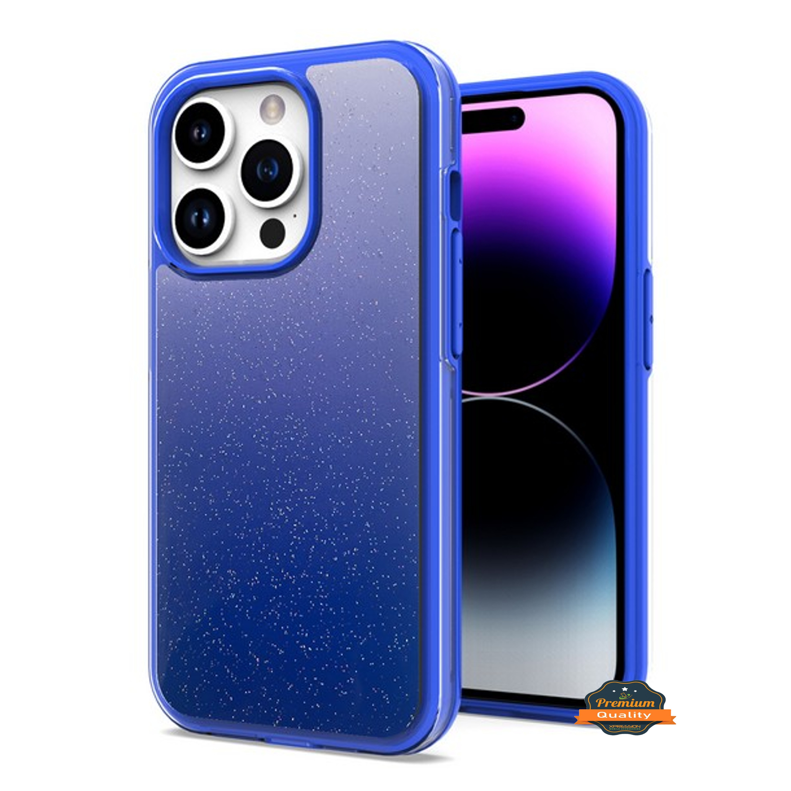 For Apple iPhone 14 /Plus Pro Max Gradient Glitter Hybrid TPU Hard PC Case Cover - Picture 18 of 49