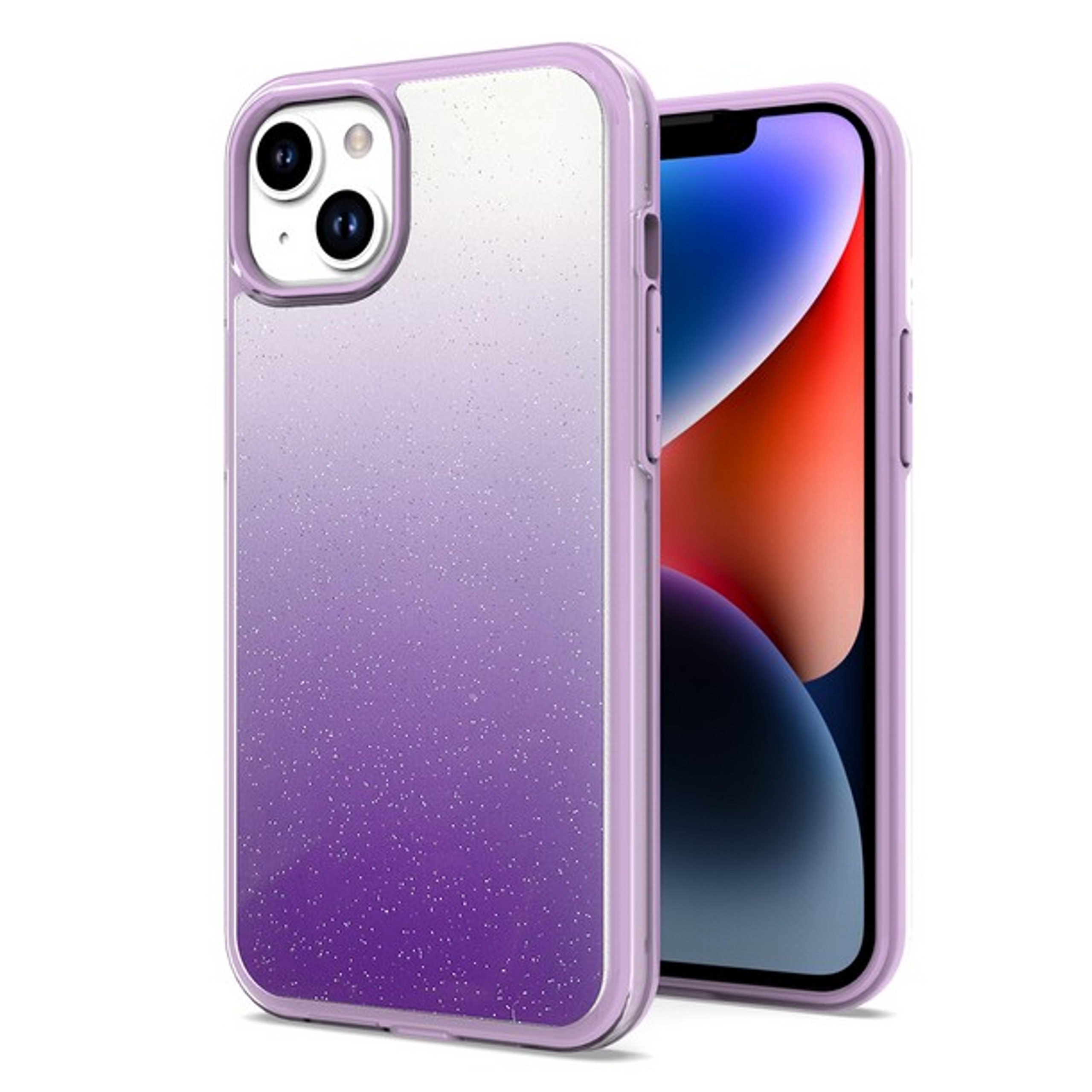 For Apple iPhone 14 /Plus Pro Max Gradient Glitter Hybrid TPU Hard PC Case Cover - Picture 35 of 49