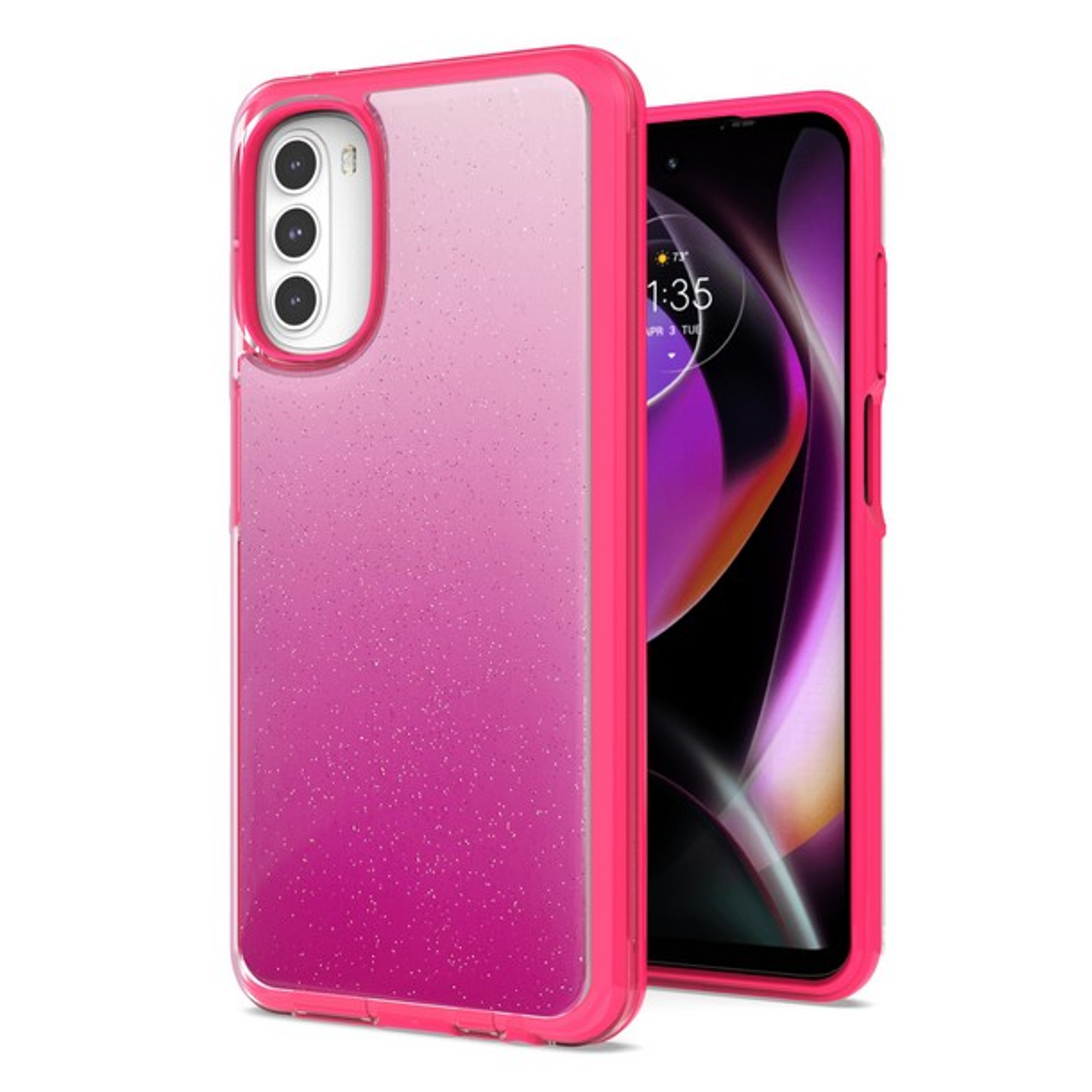 For Apple iPhone 14 /Plus Pro Max Gradient Glitter Hybrid TPU Hard PC Case Cover - Picture 45 of 49