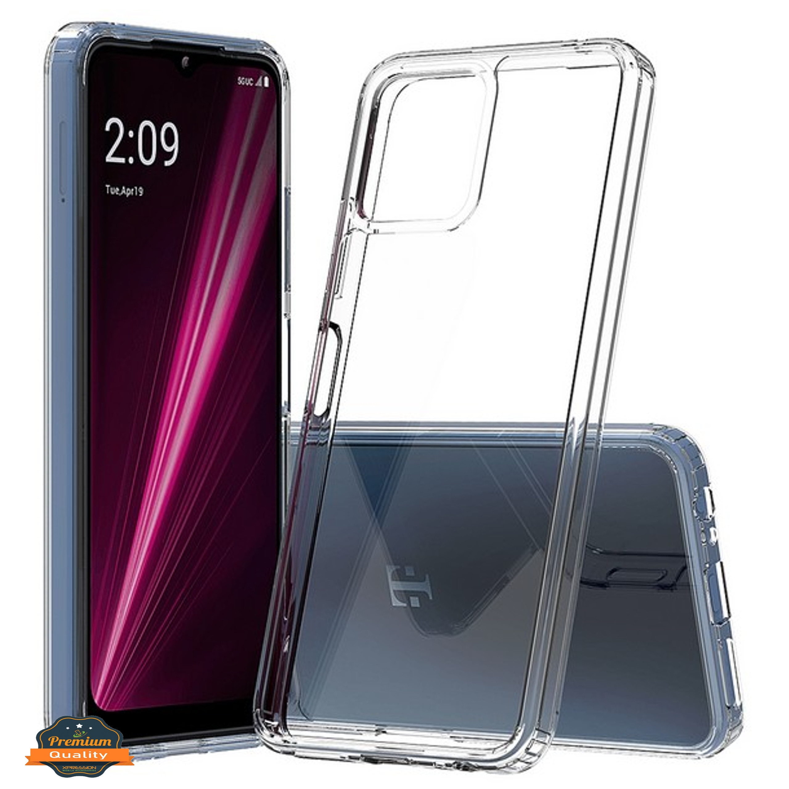 For T-Mobile Revvl 6 Pro 5G /Revvl 6 5G Clear Back TPU Frame Hybrid Case Cover - Picture 18 of 25