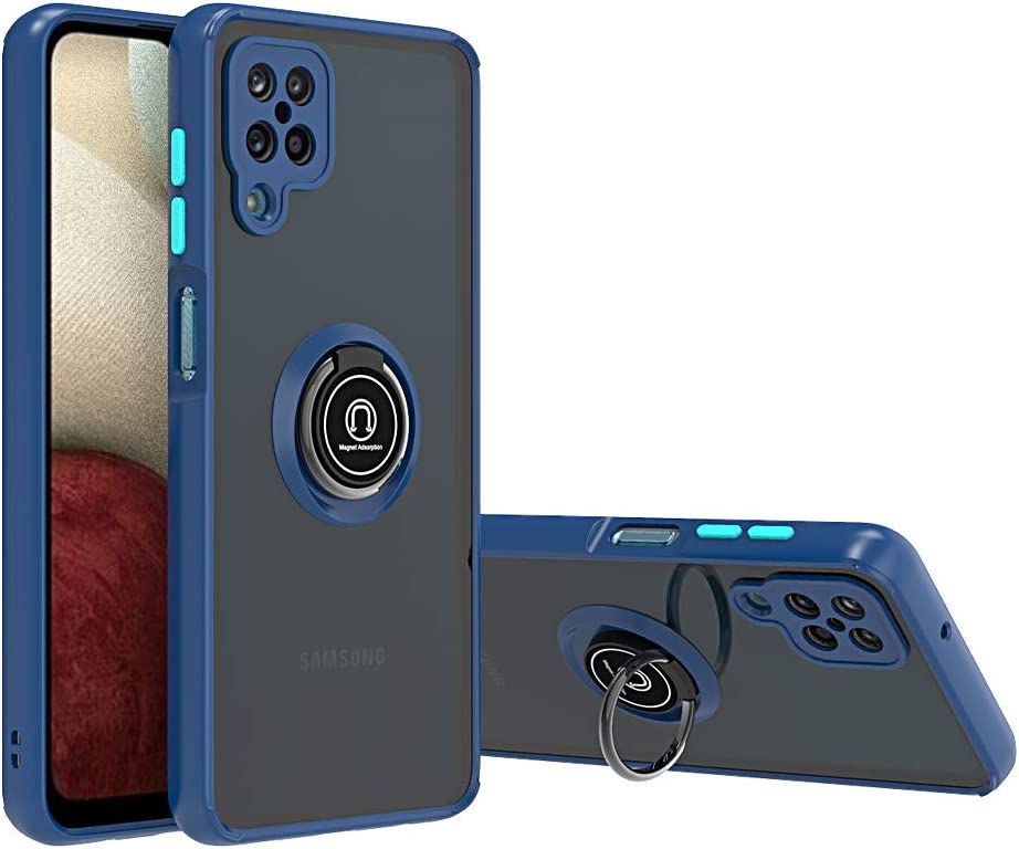 For T-Mobile Revvl 6 Pro 5G /Revvl 6 5G Matte Hybrid Case with Ring Stand Cover - Picture 22 of 45