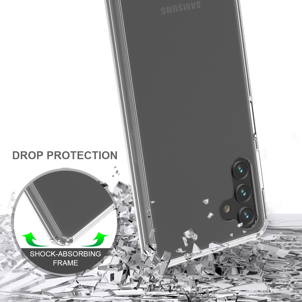 For Samsung Galaxy A13 5G Hybrid Clear Acrylic Back Hard TPU Bumper Case Cover - Picture 13 of 22