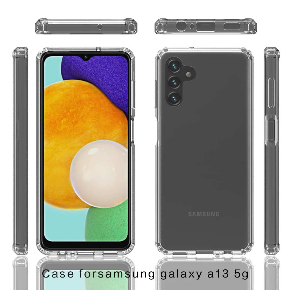 For Samsung Galaxy A13 5G Hybrid Clear Acrylic Back Hard TPU Bumper Case Cover - Picture 10 of 22