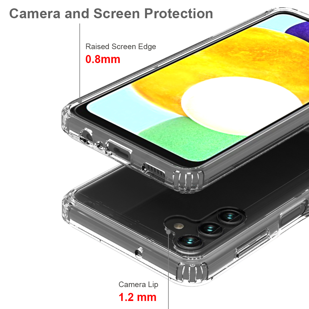 For Samsung Galaxy A13 5G Hybrid Clear Acrylic Back Hard TPU Bumper Case Cover - Picture 12 of 22