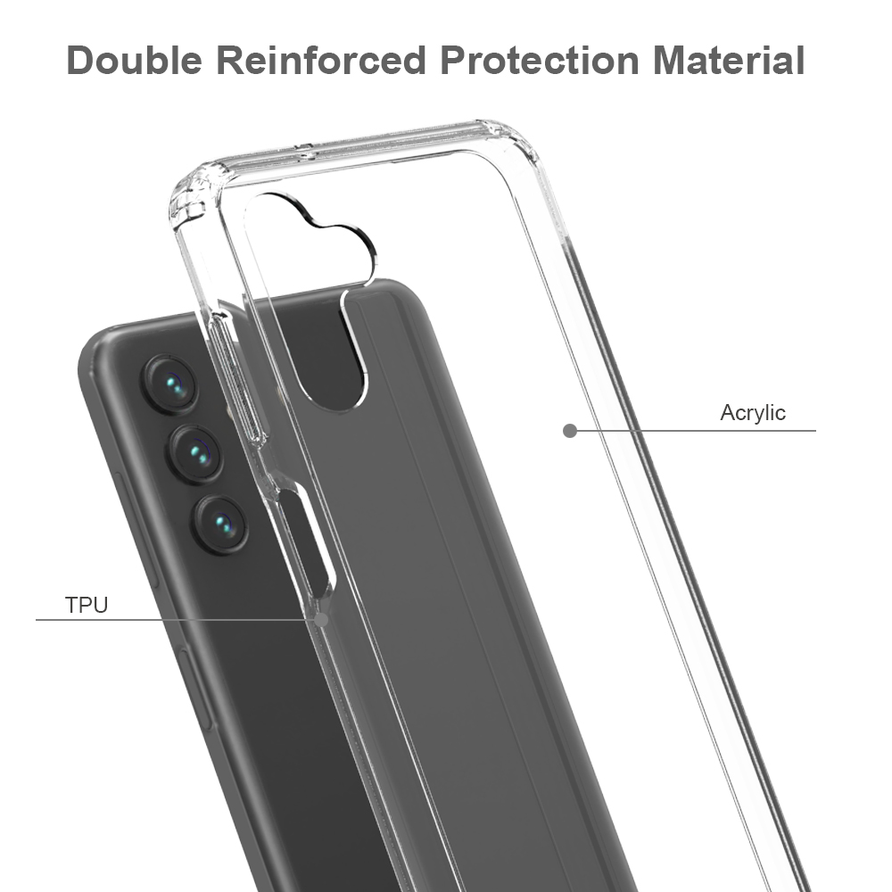 For Samsung Galaxy A13 5G Hybrid Clear Acrylic Back Hard TPU Bumper Case Cover - Picture 11 of 22