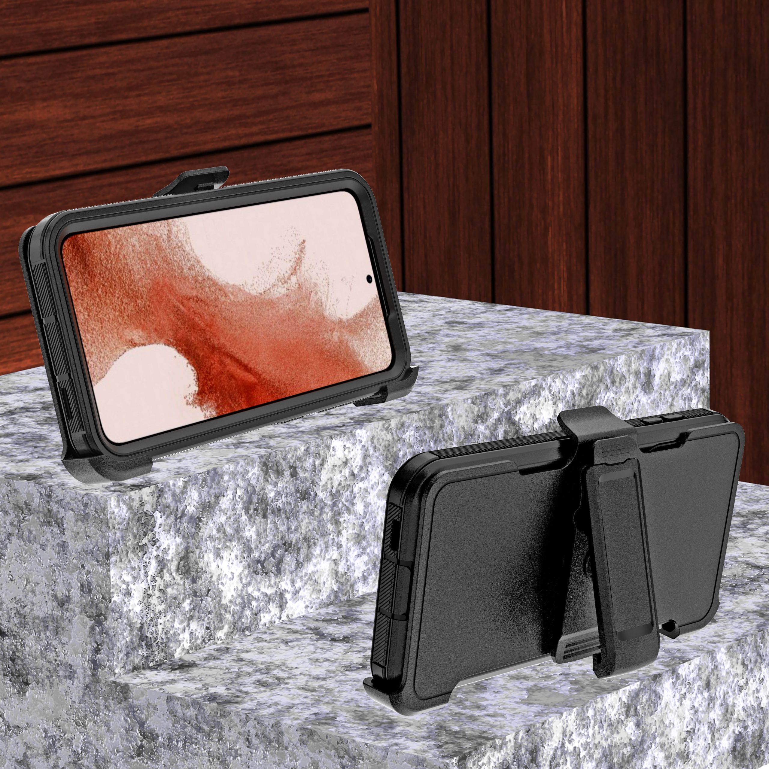 For Samsung Galaxy S23 /Plus /Ultra Heavy Duty 2in1 Hybrid Holster Case Cover - Picture 16 of 36