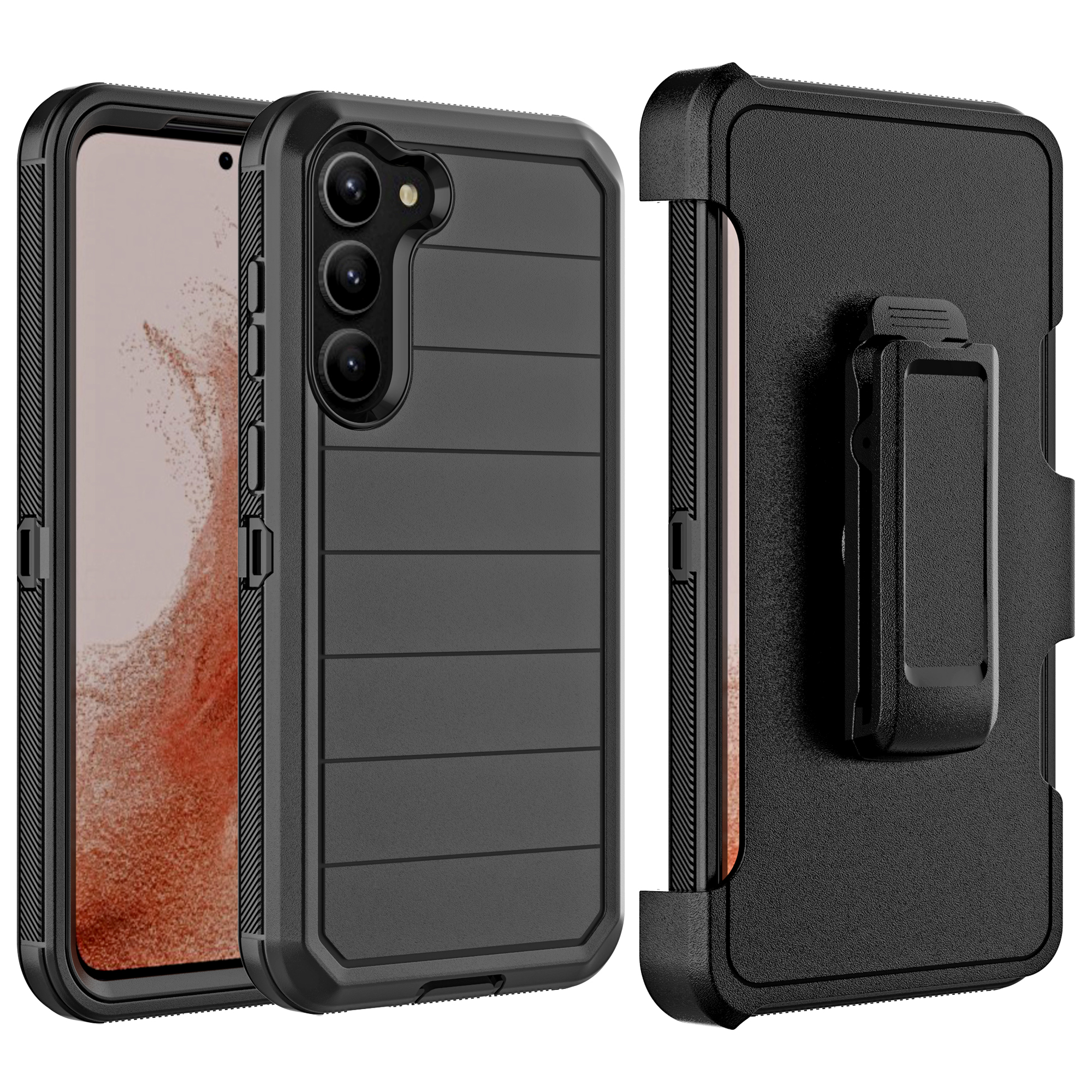 For Samsung Galaxy S23 /Plus /Ultra Heavy Duty 2in1 Hybrid Holster Case Cover - Picture 21 of 36
