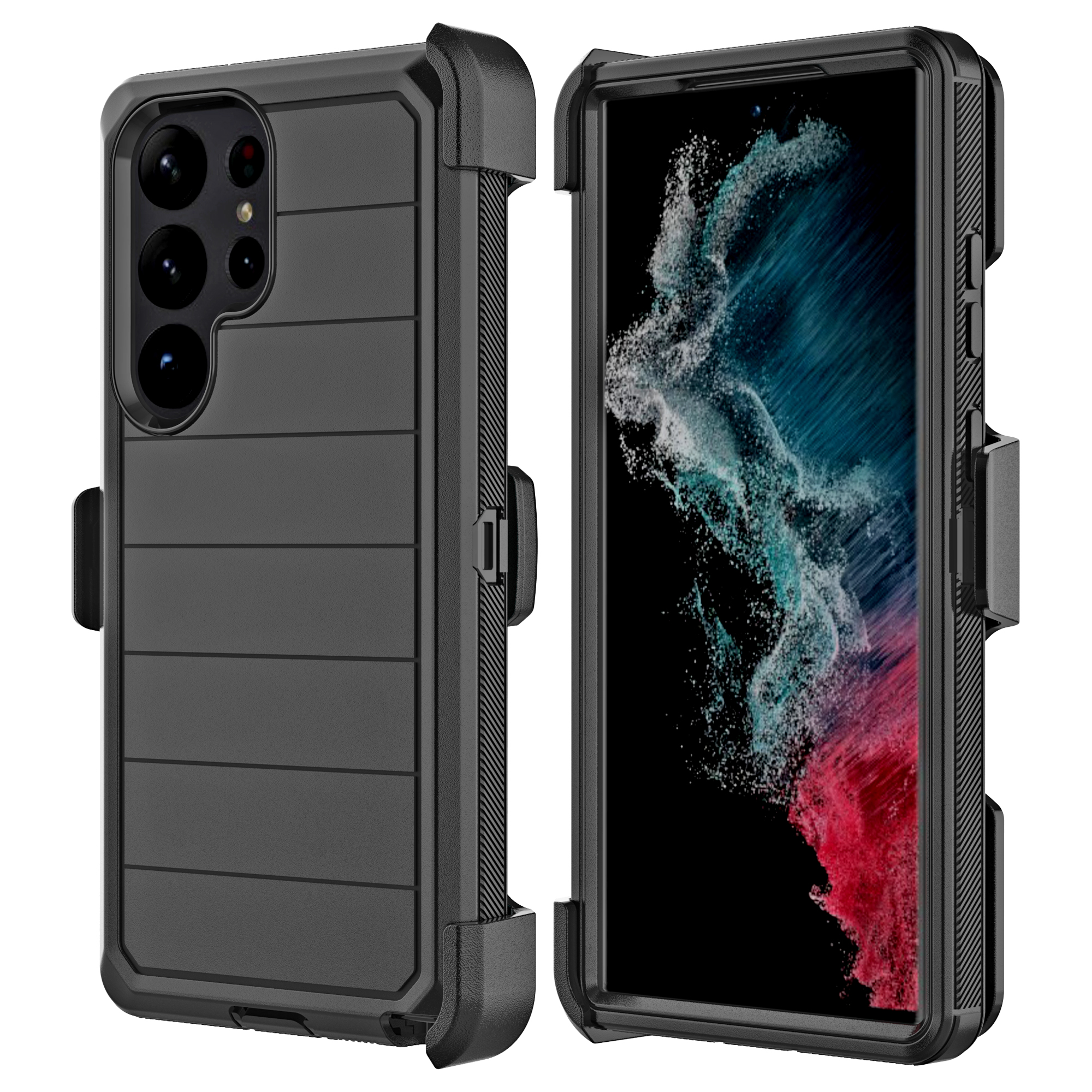 For Samsung Galaxy S23 /Plus /Ultra Heavy Duty 2in1 Hybrid Holster Case Cover - Picture 29 of 36