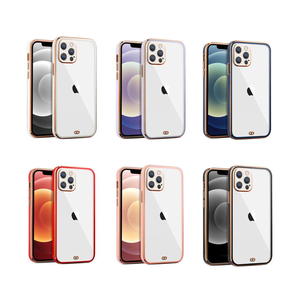 For Apple iPhone 13 /Pro Max Hybrid PC Plating Shockproof Slim Frame Case Cover - Picture 57 of 57