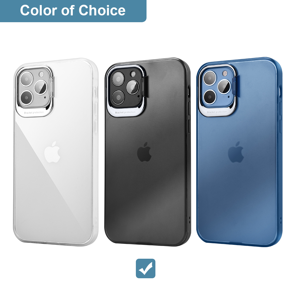 For Apple iPhone 13 /Pro Max Mini Hybrid Invisible Metal Stand Matte Case Cover - Picture 24 of 33