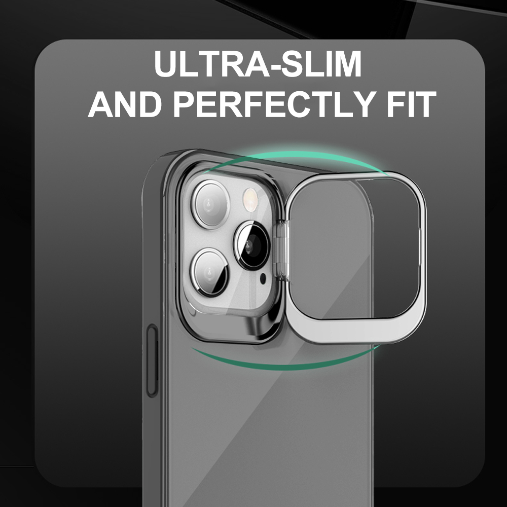 For Apple iPhone 13 /Pro Max Mini Hybrid Invisible Metal Stand Matte Case Cover - Picture 23 of 33