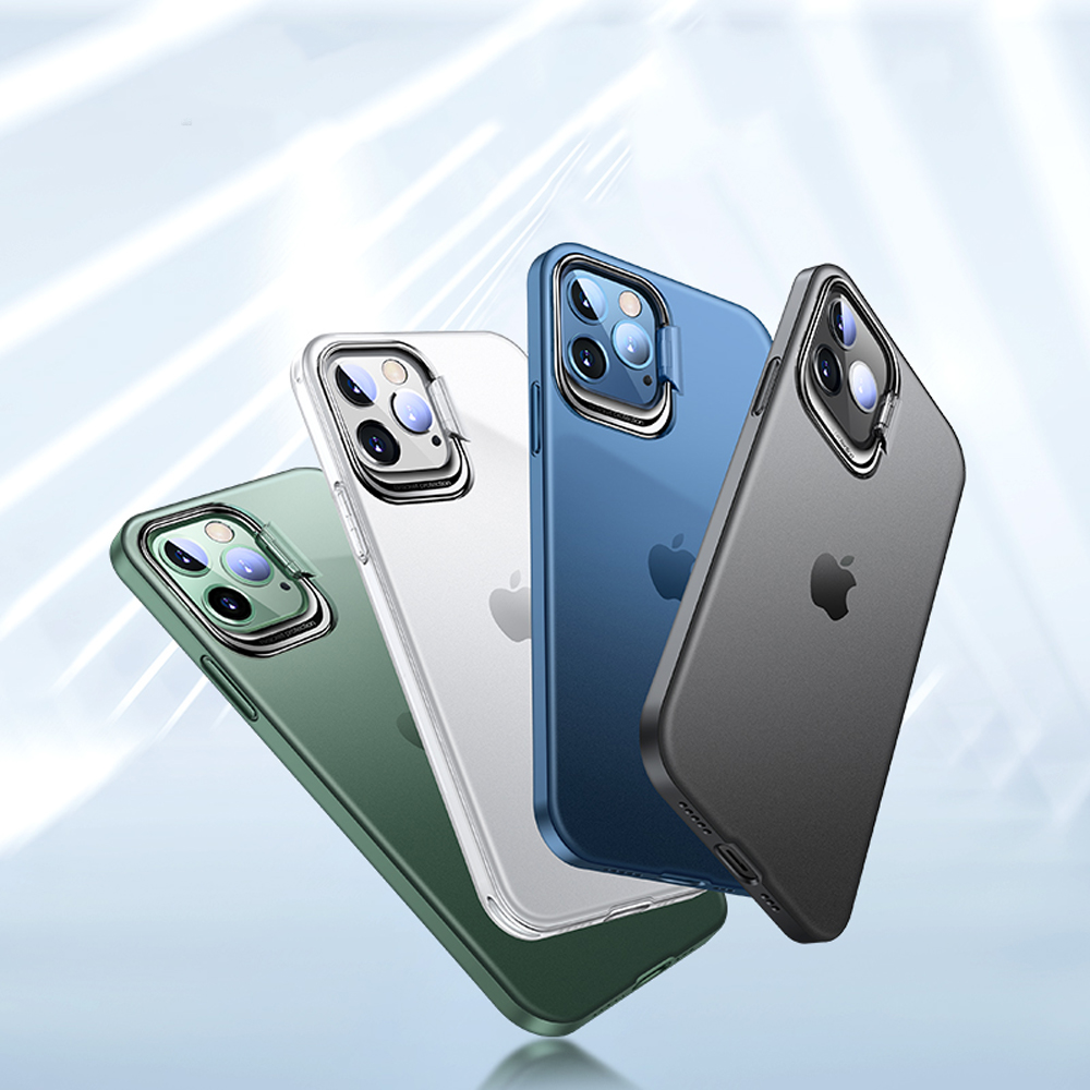 For Apple iPhone 13 /Pro Max Mini Hybrid Invisible Metal Stand Matte Case Cover - Picture 33 of 33