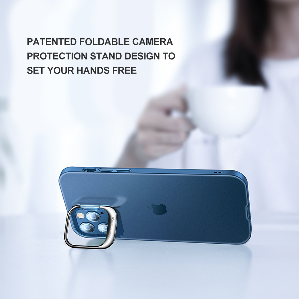 For Apple iPhone 13 /Pro Max Mini Hybrid Invisible Metal Stand Matte Case Cover - Picture 29 of 33