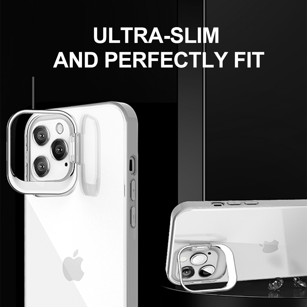 For Apple iPhone 13 /Pro Max Mini Hybrid Invisible Metal Stand Matte Case Cover - Picture 15 of 33