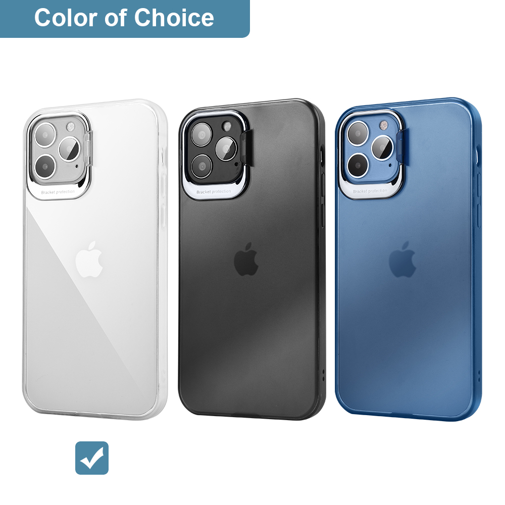 For Apple iPhone 13 /Pro Max Mini Hybrid Invisible Metal Stand Matte Case Cover - Picture 16 of 33