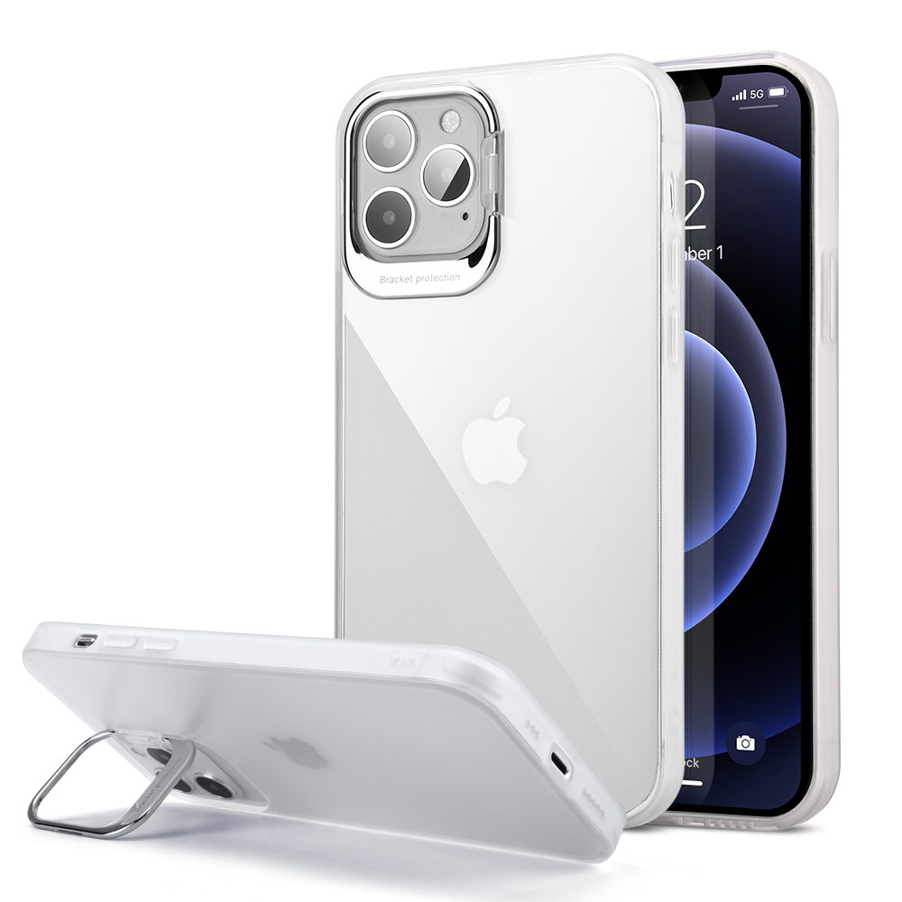 For Apple iPhone 13 /Pro Max Mini Hybrid Invisible Metal Stand Matte Case Cover - Picture 10 of 33