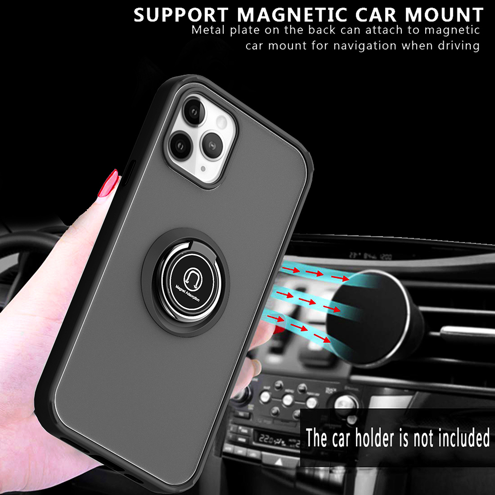 For Apple iPhone 13 /Pro Max Mini Hybrid Frosted Ring Holder Stand Case Cover - Picture 10 of 25