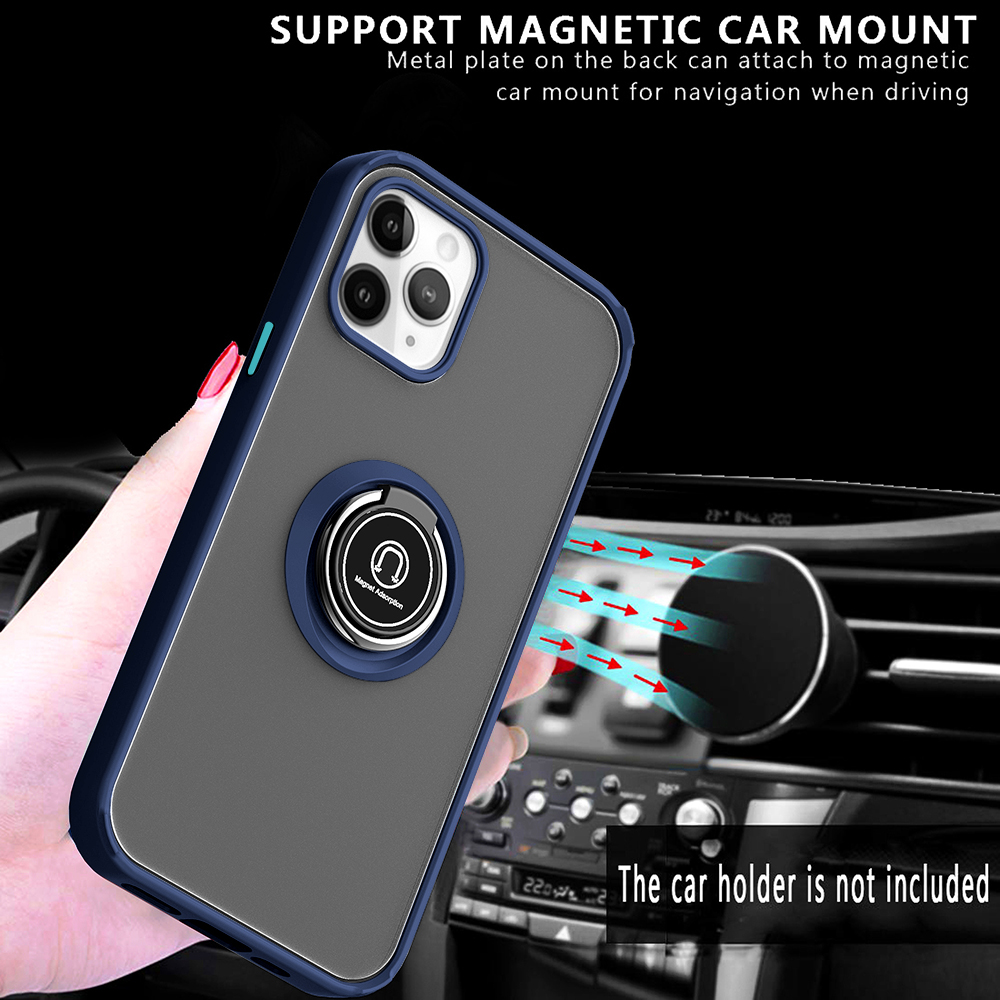 For Apple iPhone 13 /Pro Max Mini Hybrid Frosted Ring Holder Stand Case Cover - Picture 24 of 25
