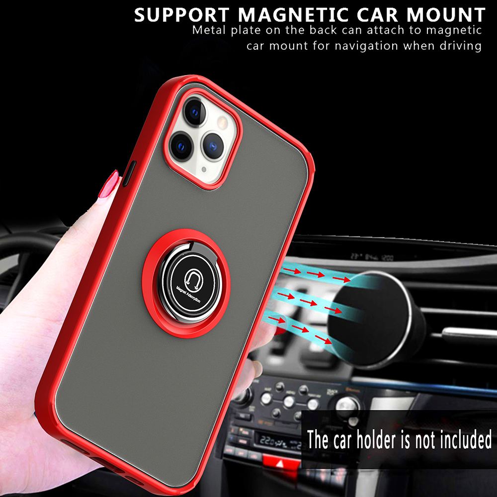 For Apple iPhone 13 /Pro Max Mini Hybrid Frosted Ring Holder Stand Case Cover - Picture 16 of 25