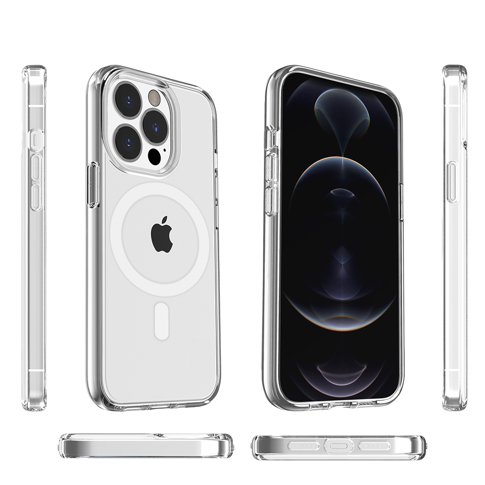 Für iPhone 14 / Plus Pro Max Clear Hybrid Hard Kompatibel mit MagSafe Case Hülle - Bild 31 von 43