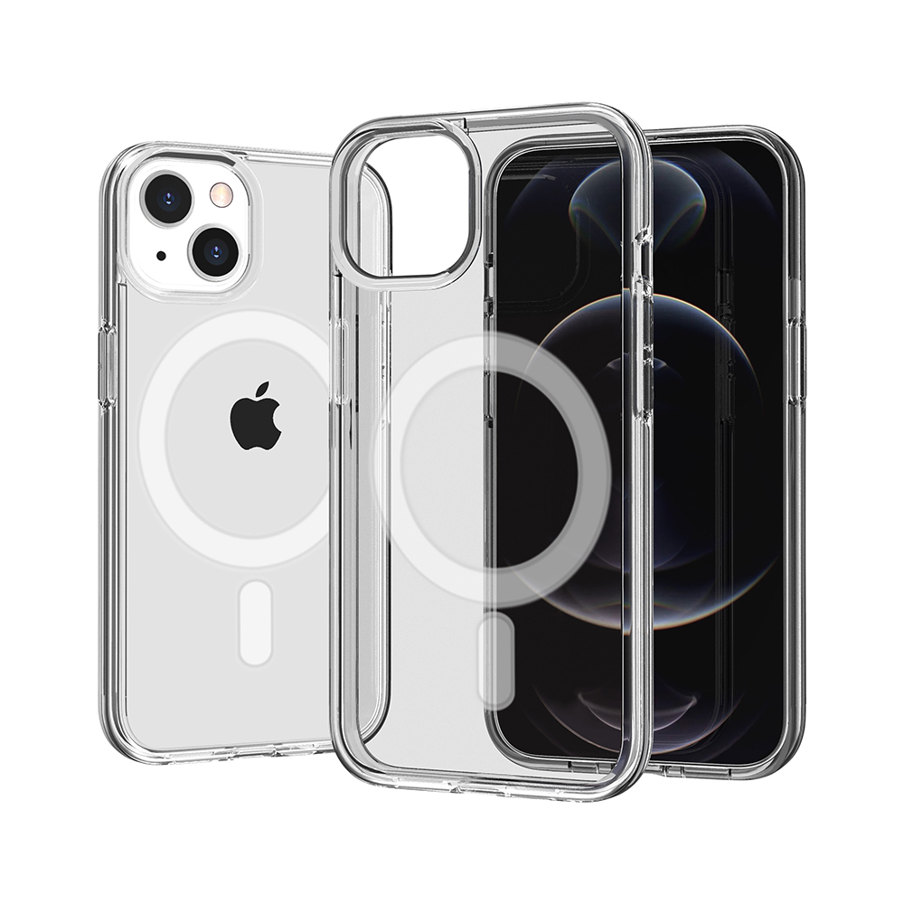 Für iPhone 14 / Plus Pro Max Clear Hybrid Hard Kompatibel mit MagSafe Case Hülle - Bild 14 von 43