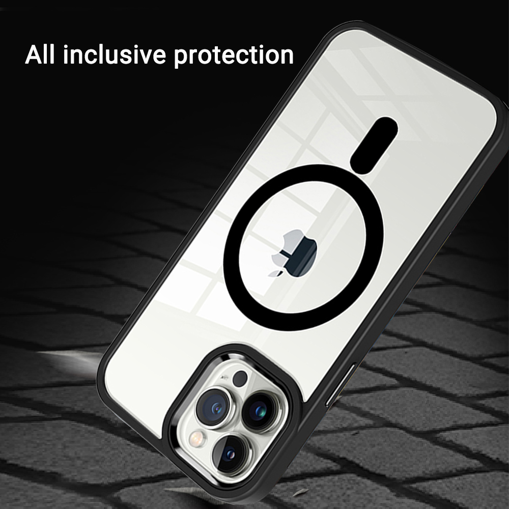 For iPhone 14 /Plus Pro Max Clear Magnet Case Compatible w/ MagSafe Hybrid Cover - Picture 29 of 40