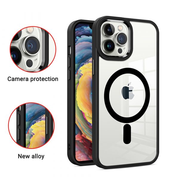 For iPhone 14 /Plus Pro Max Clear Magnet Case Compatible w/ MagSafe Hybrid Cover - Picture 27 of 40