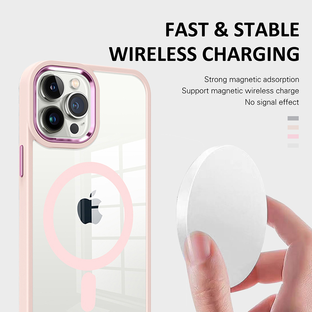 For iPhone 14 /Plus Pro Max Clear Magnet Case Compatible w/ MagSafe Hybrid Cover - Picture 20 of 40