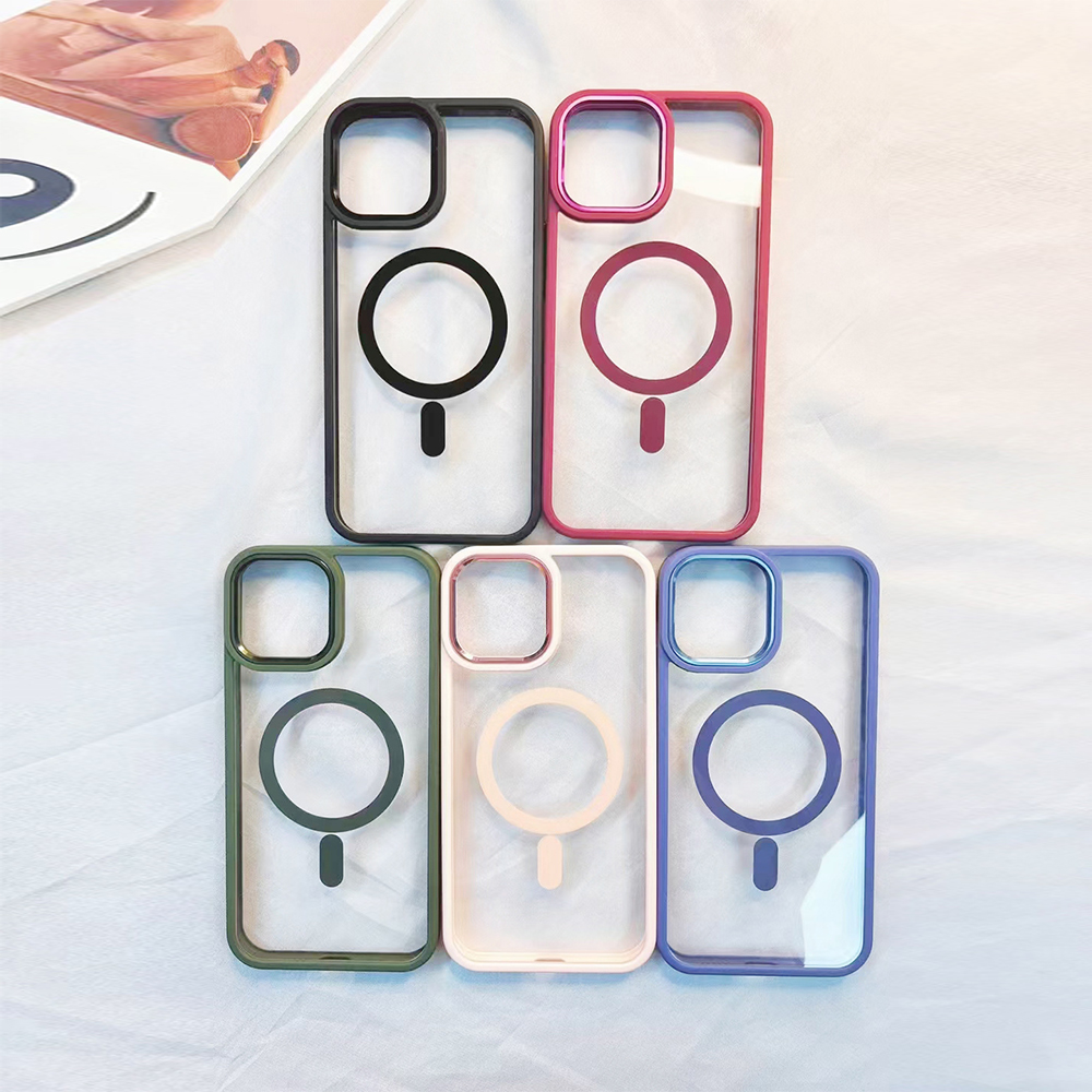 For iPhone 14 /Plus Pro Max Clear Magnet Case Compatible w/ MagSafe Hybrid Cover - Picture 39 of 40