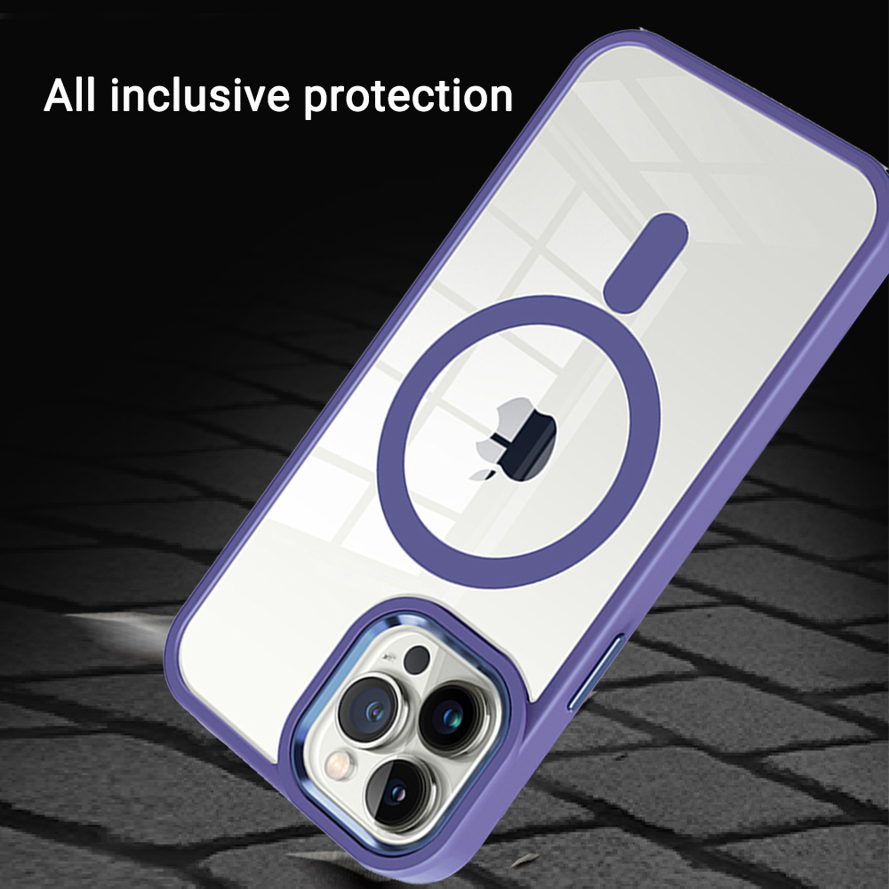 For iPhone 14 /Plus Pro Max Clear Magnet Case Compatible w/ MagSafe Hybrid Cover - Picture 37 of 40