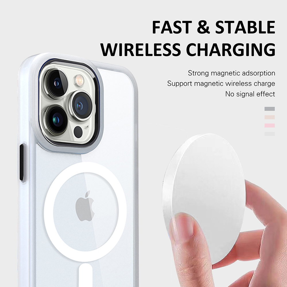 For iPhone 14 /Plus Pro Max Clear Magnet Case Compatible w/ MagSafe Hybrid Cover - Picture 12 of 40