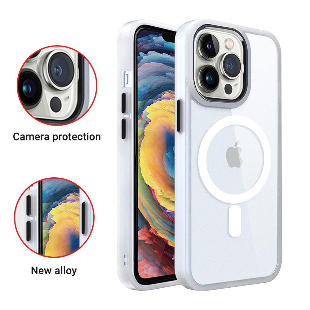 For iPhone 14 /Plus Pro Max Clear Magnet Case Compatible w/ MagSafe Hybrid Cover - Picture 11 of 40